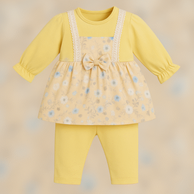 Floral Elegance Baby Girl Outfit