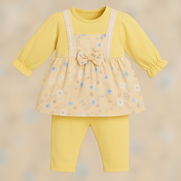Floral Elegance Baby Girl Outfit